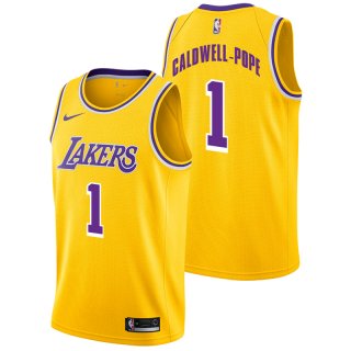 Camisetas NBA de Kentavious Caldwell Pope Los Angeles Lakers Amarillo Icon 18/19