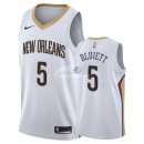 Camisetas NBA de Trevon Bluiett New Orleans Pelicans Blanco Association 2018