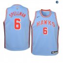 Camisetas de NBA Ninos Atlanta Hawks Omari Spellman Azul Hardwood Classics 19/20