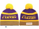 Gorritas NBA De Los Angeles Lakers Púrpura Amarillo