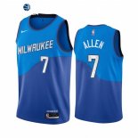 Camisetas NBA de Milwaukee Bucks Grayson Allen Nike Azul Ciudad 2021