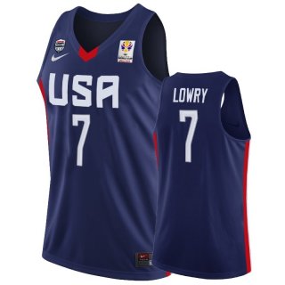 Camisetas Copa Mundial de Baloncesto FIBA 2019 USA Kyle Lowry Marino