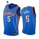 Camisetas NBA de Oklahoma City Thunder Luguentz Dort 75th Season Diamante Azul Icon 2021-22