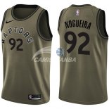 Camisetas NBA Salute To Servicio Toronto Raptors Lucas Nogueira Nike Ejercito Verde 2018
