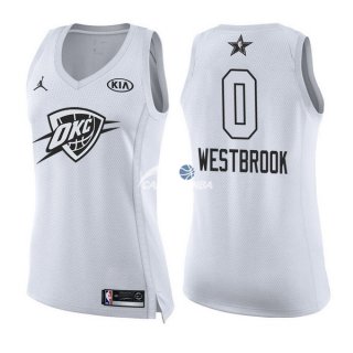 Camisetas NBA Mujer Russell Westbrook All Star 2018 Blanco