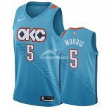 Camisetas NBA de Markieff Morris Oklahoma City Thunder Azul Ciudad 2018/19