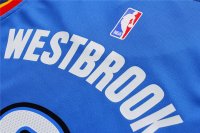 Camisetas NBA Mujer Russell Westbrook Oklahoma Thunder Azul