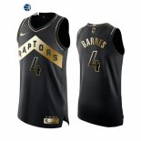 Camisetas NBA de Toronto Raptors Scottie Barnes Negro Oro 2021