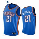 Camisetas NBA de Oklahoma City Thunder Aaron Wiggins 75th Season Diamante Azul Icon 2021-22