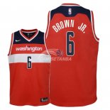 Camisetas de NBA Ninos Washington Wizards Troy Brown Jr Rojo Icon 2018