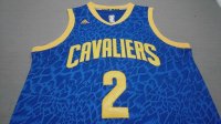 Camisetas NBA Cleveland Cavaliers Luz Leopardo Irving Azul