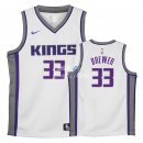Camisetas de NBA Ninos Corey Brewer Sacramento Kings Blanco Association