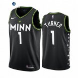 Camiseta NBA de Evan Turner Minnesota Timberwolvs Negro Ciudad 2021-22