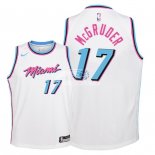 Camisetas de NBA Ninos Miami Heat Rodney McGruder Nike Blanco Ciudad 2018