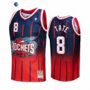 Camisetas NBA Houston Rockets NO.8 Jae'Sean Tate Fadeaway Rojo Marino Hardwood Classics 2022