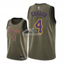 Camisetas NBA Salute To Servicio Los Angeles Lakers Alex Caruso Nike Ejercito Verde 2018