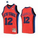 Camisetas NBA Ninos New York Knicks Dick Barnett Naranja Hardwood Classics