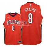 Camisetas de NBA Ninos New Orleans Pelicans Jahlil Okafor Rojo Statement 2018