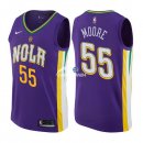 Camisetas NBA de E'Twaun Moore New Orleans Pelicans Nike Púrpura Ciudad 17/18