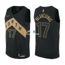 Camisetas NBA de Jonas Valanciunas Toronto Raptors Nike Negro City 17/18