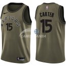Camisetas NBA Salute To Servicio Toronto Raptors Vince Carter Nike Ejercito Verde 2018