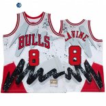 Camisetas NBA Chicago Bulls NO.8 Zach LaVine Blanco Throwback 2022