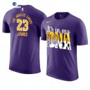 T- Shirt NBA Los Angeles Lakers Lebron James Purpura