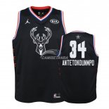 Camisetas de NBA Ninos Giannis Antetokounmpo 2019 All Star Negro