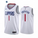 Camiseta NBA de Reggie Jackson Los Angeles Clippers NO.1# Blanco Association 2020-21