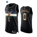 Camisetas NBA de Milwaukee Bucks Donte DiVincenzo Piel De Pitón Negro 2021-22