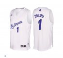 Camisetas NBA Los Angeles Lakers 2016 Navidad D'Angelo Russell Blanco