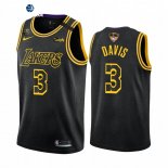 Camisetas NBA L.A.Lakers Anthony Davis 2020 Campeones Finales Negro Mamba