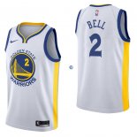 Camisetas NBA de Jordan Bell Golden State Warriors Blanco Association 17/18