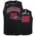Camisetas de NBA Ninos Walt Lemon Jr Chicago Bulls Negro Statement 18/19
