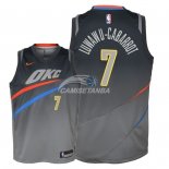 Camisetas de NBA Ninos Oklahoma City Thunder Timothe Luwawu Cabarrot Nike Gris Ciudad 2018