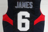 Camisetas NBA de James USA 2008 Negro
