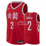 Camisetas NBA de Brandon Knight Houston Rockets Nike Rojo Ciudad 2018