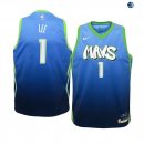 Camisetas de NBA Ninos Dallas Mavericks Courtney Lee Nike Azul Ciudad 19/20