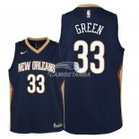 Camisetas de NBA Ninos New Orleans Pelicans Garlon Green Marino Icon 2018