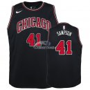 Camisetas de NBA Ninos Jakarr Sampson Chicago Bulls Negro Statement 18/19