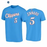 T Shirt NBA Los Angeles Clippers NO.5 Luke Kennard 75th Azul Ciudad 2021-22