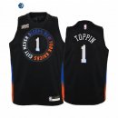 Camiseta NBA Ninos New York Knicks Obi Toppin Negro Ciudad 2020-21