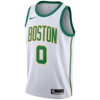 Camisetas NBA de Jayson Tatum Boston Celtics Nike Blanco Ciudad 18/19