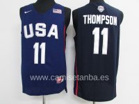 Camisetas NBA de Klay Thompson USA 2016 Azul
