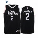 Camiseta NBA Ninos Los Angeles Clippers Kawhi Leonard Negro Ciudad 2020-21