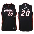 Camisetas de NBA Ninos Miami Heat Justise Winslow Negro Icon 2018