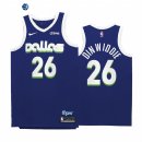 Camisetas NBA Nike Dallas Mavericks NO.26 Spencer Dinwiddie Marino Ciudad 2022-23