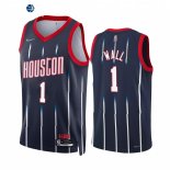 Camisetas NBA Nike Houston Rockets NO.1 John Wall 75th Season Marino Ciudad 2021-22