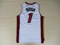 Camisetas NBA de Chris Bosh Miami Heats Blanco Rojo