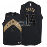 Camisetas de NBA Ninos Toronto Raptors Danny Green Nike Negro Ciudad 2018
